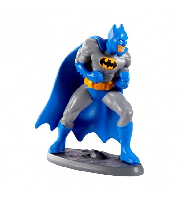 Mini Figura Dc Liga da Justiça Batman Cinza 5 cm - Mattel